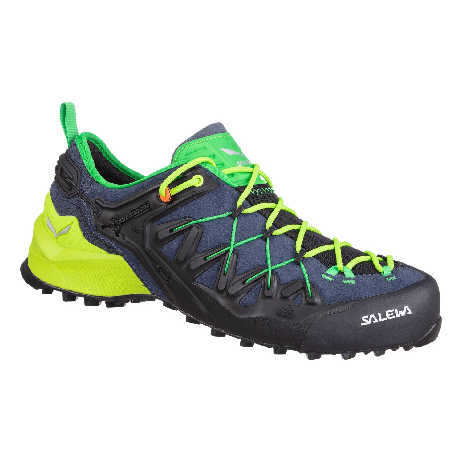 Zapatillas de Aproximación Hombre Chile - Salewa Wildfire Edge - Gris/Azules/Amarillo - TIVD-48627